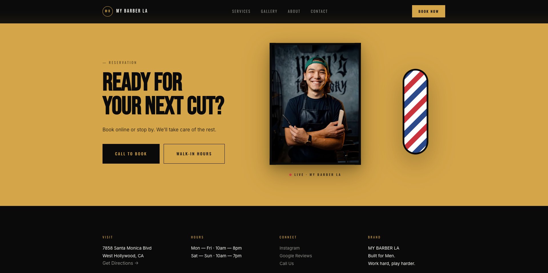 My Barber LA — reservation
