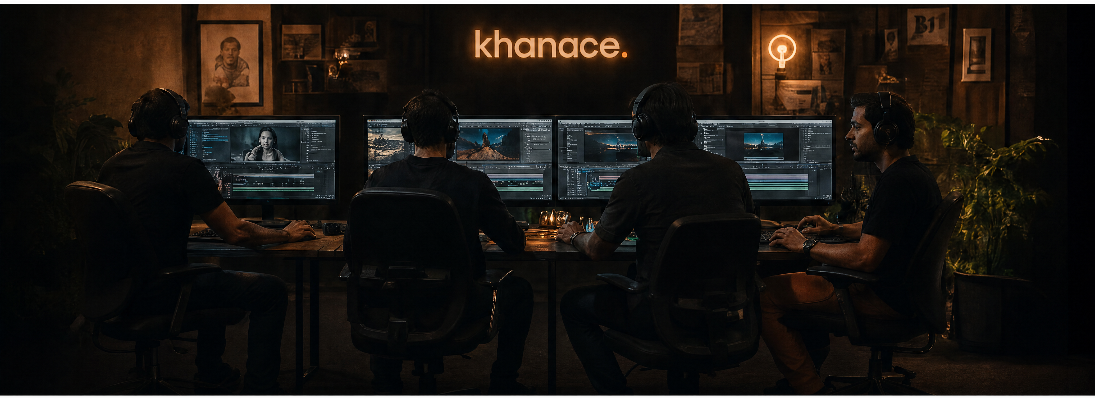 khanace studio film crew on set